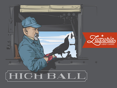 Train engineer - highball 1920s crow e cig engineer flavor highball train vape
