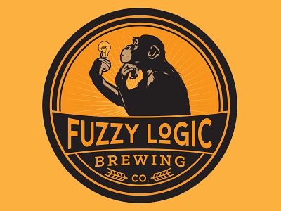 Fuzzy Logic Brewing beer brewing craft fuzzy ipa lightbulb logic monkey