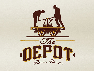 The Depot food pump car restaurant train train depot vintage