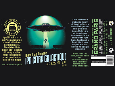 Grand Paris Galactic alien. french beer brewery craft grand paris space