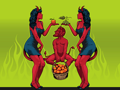 Double Trouble image beer brewery craft devil hop label tangerine twins