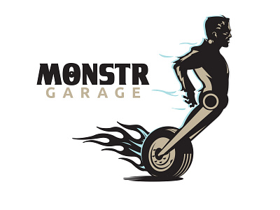 Monster.Garage auto car flame garage monster speed wheel