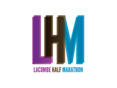 Local Running letters logo marathon overlay