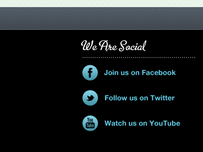 Social Footer