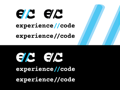 Experience Code Ice Blue logo wordmark