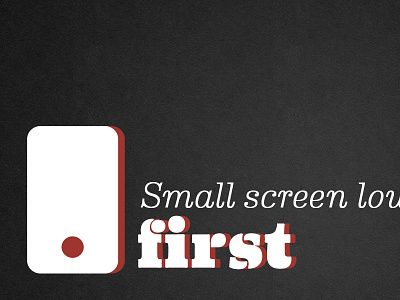 Small screen first presentation responsive web design slides typography