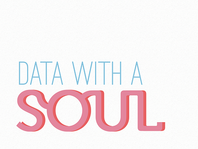 Soul with colour blue data logo pink soul typography wordmark