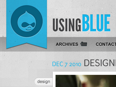 Updated Site ID and Nav blue drupal icons navigation