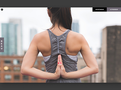 Sportswear UI Design branding fashion sportswear ui ux web design