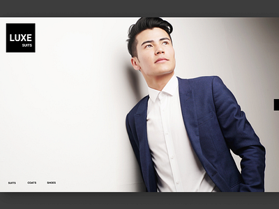 Menswear UI Design branding fashion menswear ui ux web design