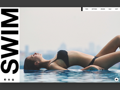 Swimwear UI Design branding design swimwear ui ux web design women