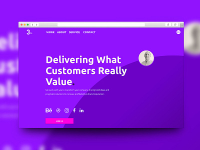 New Landing Page for our Brand Agency branding clean landing page flat graphic design landing page logo logo design purple responsive web website