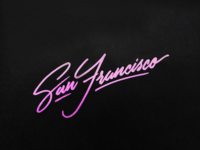 San Francisco lettering sanfrancisco typography
