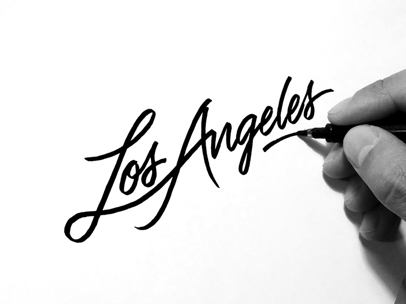 Los Angeles losangeles cities places ginozko typography lettering