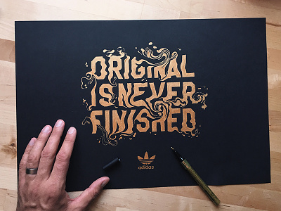 Original is Never Finished adidas art illustration typography