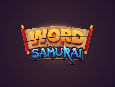 Word Samurai Logo Design branding design logo vector