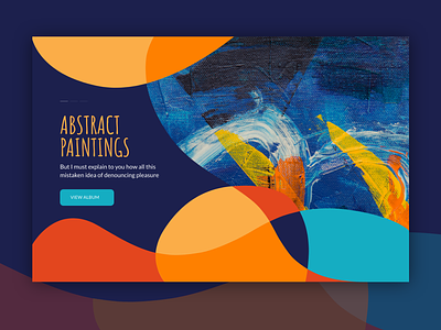 Abstract Theme design flat illustration typography vector web website