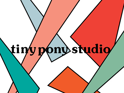 tiny pony studio design brand geometry shapes studio typography