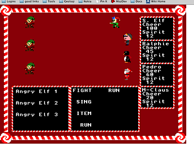 Final Christmas Fantasy 8bit game