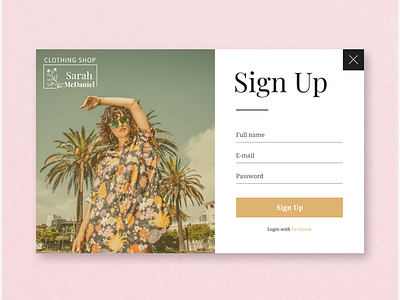 Sign Up form dailyui 001