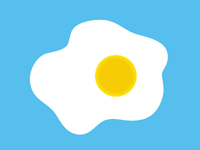 sunny side up breakfast egg minimalist