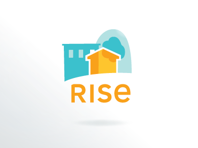Rise logo branding logo rebrand