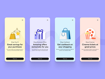 Perks UI Illustrations app design dribbble shot illustration ui ux