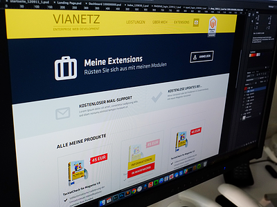 Vianetz design ecommerce photoshop portfolio screendesign shop view website
