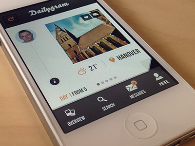 Dailygram app dailygram debut iphone social timeline ui ux