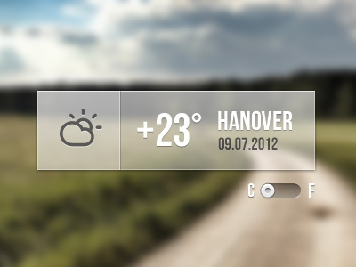 Weather Widget simple ui weather widget