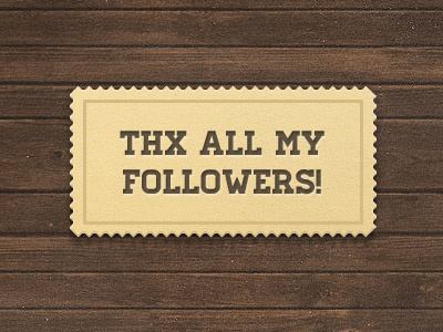 Thx All My Followers! grunge old texture thanks vintage wood