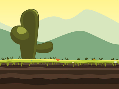 First try with Illustrator angry-birds illustrator landscape nature vector