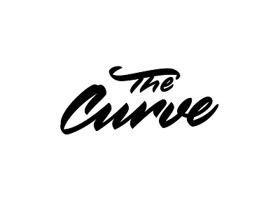 The Curve brushpen handlettering lettering logotype vector