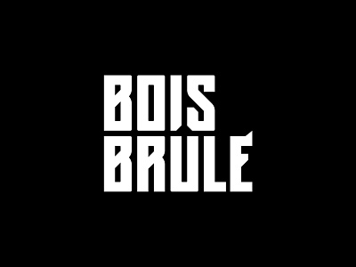 Bois Brûle final graphic design handlettering lettering logo logotype typography vector art