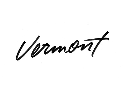 Vermont calligraphy