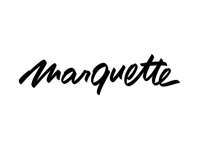 Marquette sketch beer brushpen hand drawn handlettering lettering logo script typography vector vector art wordmark