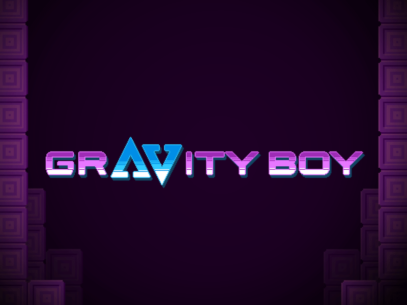 Super Gravity Boy Sting branding gaming gif gravity indie games ios logo mobile mobile games rantmedia retro super gravity boy