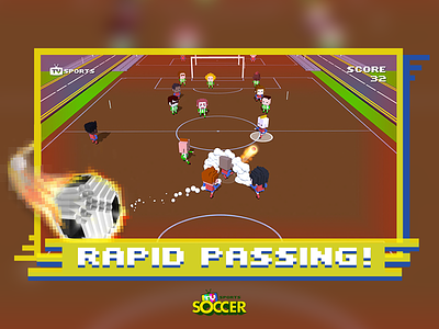 Promotional Shot for TV Sports Soccer indiegames ios mobilegames rantmediagames soccer sports tv sports soccer