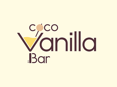 Coco Vanilla Bar bar branding cocktail bar coco coco vanilla bar graphic design logo type typography vanilla visual communication