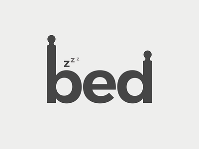 Bed bed desain graphic design type typography visual communication