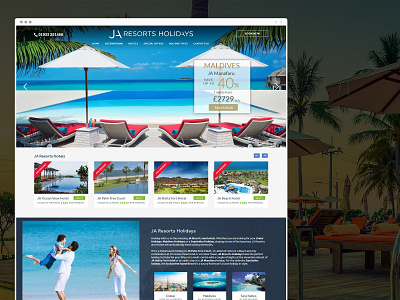 Website design for resort business