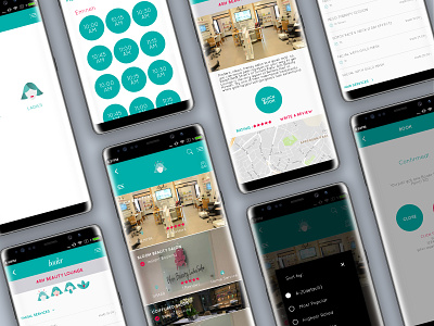 A directory app for nearby salons and spas