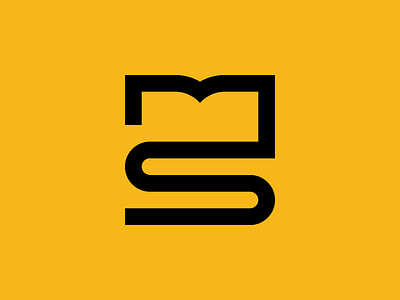 MS Book book brand branding design identity illustration label letter logo monogram ms type typography ui ux vector