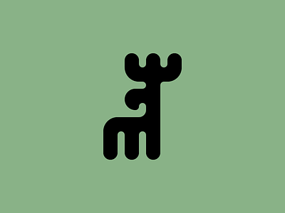 Moose animal brand branding concept design identity logo logodesign logomark moose nature premade vector wild