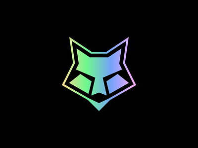 Fox brand branding cat design fox gradient holo icon identity illustration logo logobrand logodesign logomark nature rainbow vector