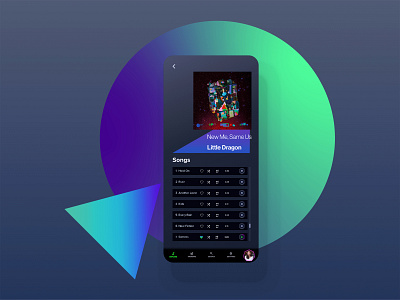 Music UI + Shapes MK1 music app music player ui