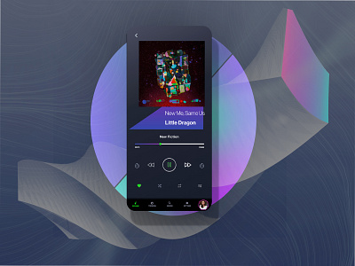 Music UI + Shapes MK2 dashboad design music app ui ux