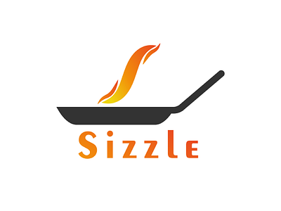 Sizzle logo branding dailylogochallenge design food idea logo restaurant sizzle vector