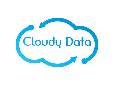 cloudy data branding cloud computing dailylogochallenge design idea logo vector
