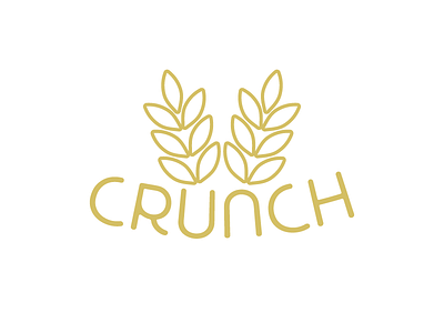 Crunch logo branding crunch dailylogochallenge design food granola idea logo vector